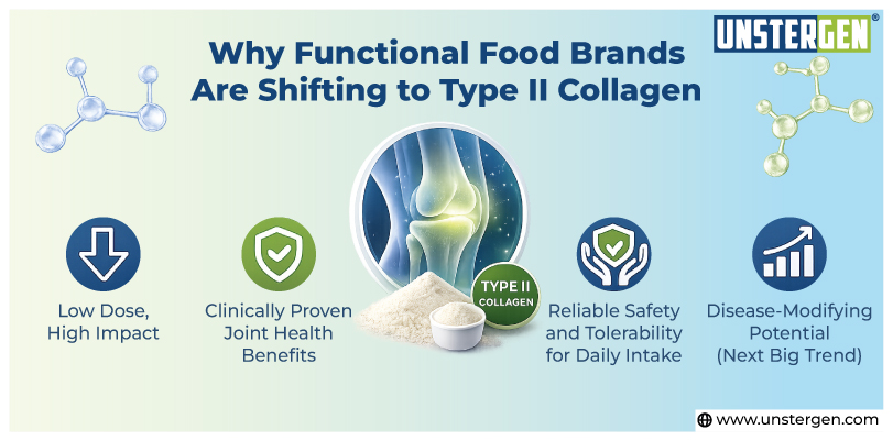 Why Functional Food Brands Are Shifting to Type II Collagen Why Functional Food Brands Are Shifting to Type II Collagen